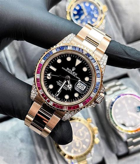 rolex pepsi gold